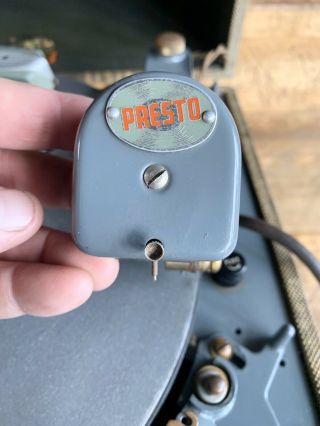 Vintage Presto Model 6K Record Lathe Cutter Estate Find 3