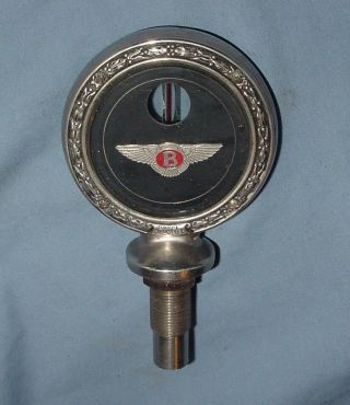 Bentley Motometer For Vintage Radiator Cap Hood Ornament Mascot 1919 - 1930 
