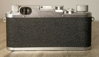 Vintage 1950 Leica IIIC camera.  W/5cm f2 Summitar.  Near Museum Quality 3