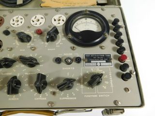 TV - 7A/U Vintage Military Tube Tester (, needs calibration) 3