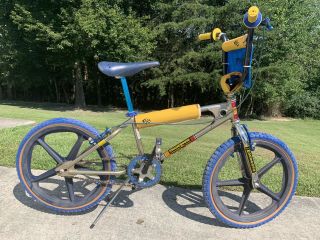 1981 Mongoose Vintage Bmx Bike Bicycle Skyway Tuff Wheels Addicks Dia Comp Usa