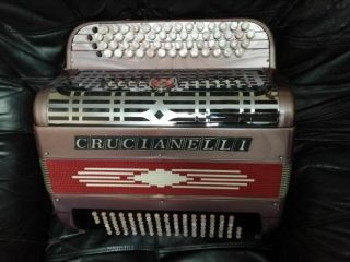 Vintage Italian Crucianelli Codim Castelfidardo Accordion 96 Bass 2 Registers