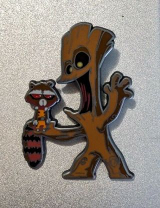 Nycc 2018 Marvel Pin By Skottie Young - Rocket & Groot Incentive Pin