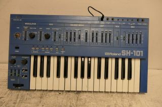 Roland Sh - 101 Blue Vintage Monophonic Analogue Synthesiser Parts/repair