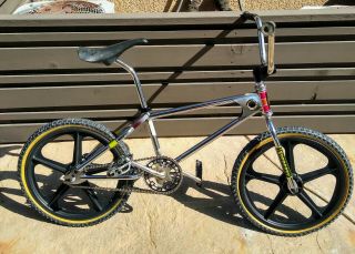 1981 Mongoose Supergoose Old School Vintage Bmx With Skyway Tuff Wheels