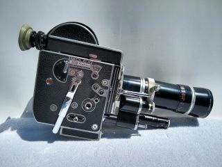 Vintage Paillard Bolex H 16 Reflex 16mm Film Movie Camera,  Case,  Exposure Meters 2