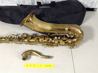 Vintage C.  G.  Conn (naked Lady) Bb Tenor Saxophone Model 10m