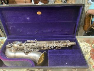 Vintage 1914 C.  G.  Conn Saxophone Sax A Alto L Low Pitch