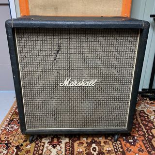 Vintage 1974 Marshall Checkerboard Bass 1935 4x12 Cabinet Empty Unloaded W Revvo