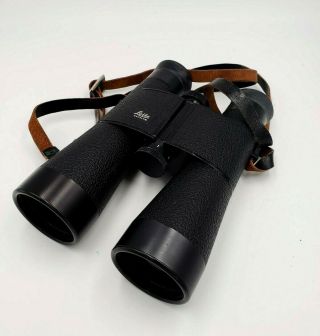 Vintage Leitz Leica Wetzlar Trinovid Binoculars 7x42b W/ Case & Strap