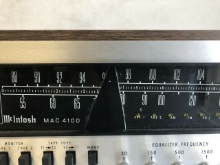Vintage McIntosh Mac 4100 Solid State Stereo Receiver 2