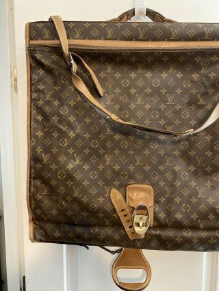 Louis Vuitton Vintage Folding Garment Bag Soft Luggage With Tag;
