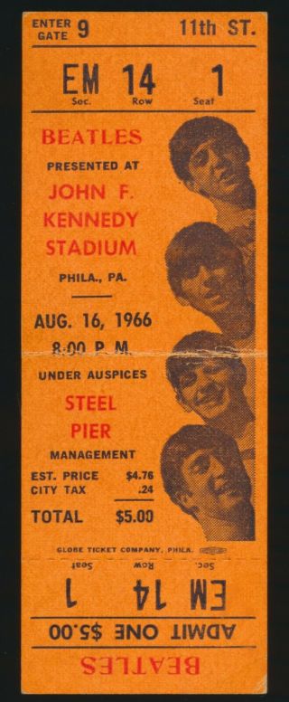 Beatles Vintage August 1966 Historic 