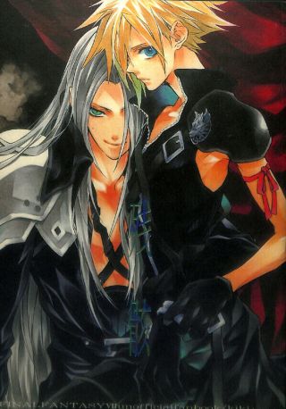 Final Fantasy 7 Vii Doujinshi Comic Book Sephiroth X Cloud Ruins (kiki)