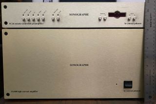 Conrad Johnson Vintage SONOGRAPHE SA400 amplifier and SC26 Preamplifier 3