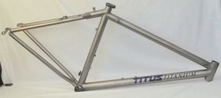 Vintage 1994 Titus Racer Titanium Medium 17” Mtb Frame 26 " Wheels