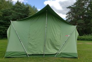 Vtg Coleman Canvas Oasis Tent 12 ' x 9 ' with 8 ' Peak Hight - 8470 - 122 2