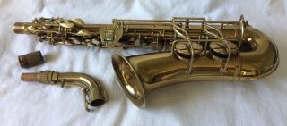 Vintage C.  G.  Conn 6m Viii Alto Saxophone,  Case 304563 Lady Face Sax Elkhart