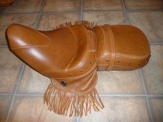Indian Chief Tan Seat 14 - 20 Vintage Classic Springfield Chieftain Roadmaster Exc
