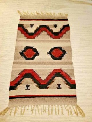 Vintage Navajo Rug Storm Pattern 38.  5 