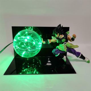 Rare Dragon Ball Z Broly Power Up Led Light Lamp Action Figure Whole