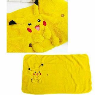 Pokemon Blanket Pikachu Sun & Moon Winter Item Large 120×70cm Plush Japan 2
