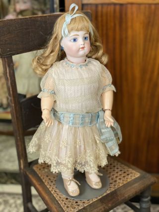 18 " Antique French Bisque Fg Francois Gaultier Doll Dressed Polly Mann