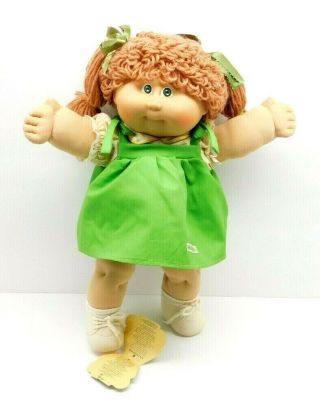 Jesmar Cabbage Patch Kid Doll Spain Hm 1 Brown Hair Green Eyes Freckles Vintage