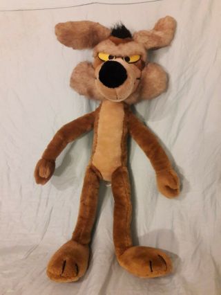 Vintage 24k Special Effects Wile E.  Coyote 30 " Plush 1993 Warner Poseable