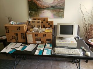 Vintage Packard Bell Legend 2440 Computer Win 95 W/keyboard,  Speakers,  Monitor
