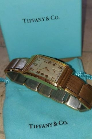Tiffany & Co - International Watch Co Men’s Vintage Wrist Watch 14k Solid Gold