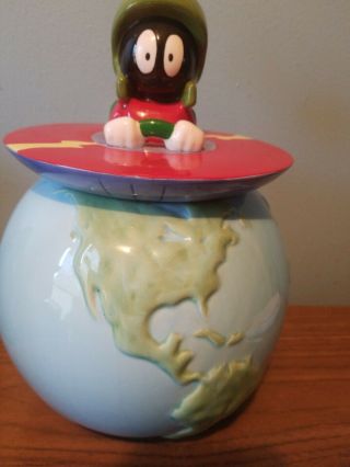 MARVIN THE MARTIAN LOONEY TUNES COOKIE JAR 1997 3