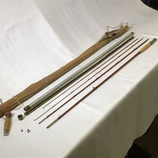 H L Leonard Vintage Bamboo 10 Ft Special Tournament Fly Fishing Rod Co
