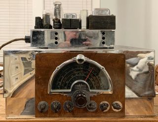 Vintage Mcmurdo Silver Masterpiece V Radio Power Supply Amplifier 1937