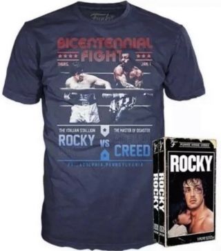 Funko Home Video Rocky T - Shirt (vhs Very Hot Shirt) Xl Size Target Exclusive