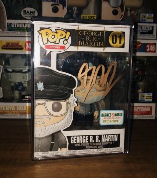 George Rr Martin Autographed/signed Funko Pop
