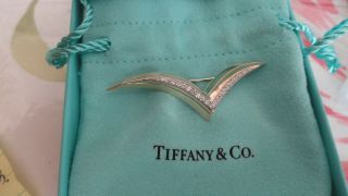 Vintage Tiffany & Co Paloma Picasso 18k Gold And Diamonds Seagull Brooch