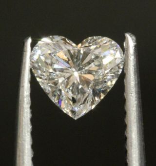 GIA certified.  56ct SI2 F loose brilliant heart Shape diamond vintage Natural 2