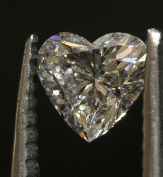 GIA certified.  56ct SI2 F loose brilliant heart Shape diamond vintage Natural 3