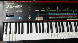 Vintage Roland JX 3P Analog Synthesizer Keyboard Synth Polysynth with hard case 3