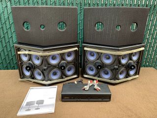Vintage Bose 901 Series Vi Speakers,  Active Equalizer,  Black