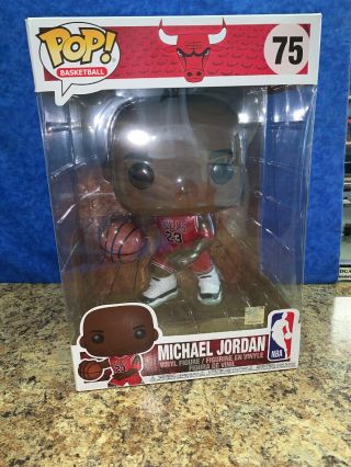 Funko Pop Basketball : Nba Bulls 23 Michael Jordan 75 10 " Vinyl Figure