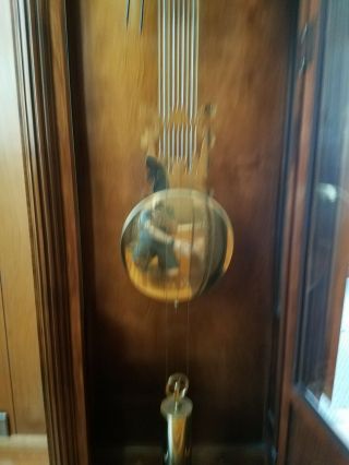Vintage Howard Miller Grandfather Clock Model 610 - 406 2