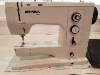 Bernina 830 Vintage Sewing Machine Made In Switzerland With Red Case