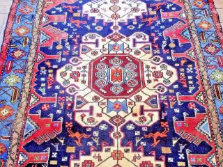 Hamedan Persian Authentic Vintage Rug (132 Cm X 185 Cm)