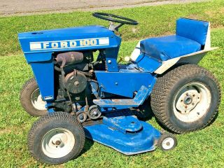 Vintage 1969 Ford 100 Garden Tractor - Fresh Barn Find - - Runs & Mows