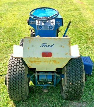 Vintage 1969 Ford 100 Garden Tractor - Fresh Barn Find - - Runs & Mows 3