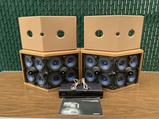 Vintage Bose 901 series VI Speakers,  Active Equalizer,  Maple 2