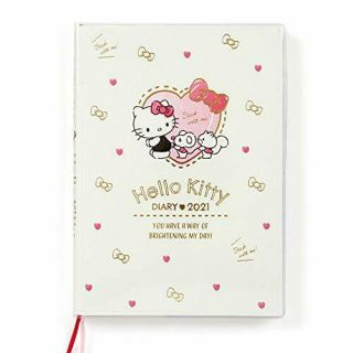 Sanrio Hello Kitty B6 Diary Schedule Planner Book 2021 (block Type) Japan
