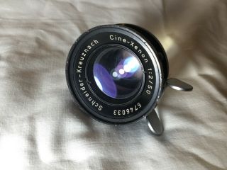 Vtg Arriflex Schneider Kreuznach Cine - Xenon German camera Lens 1:2/50 ARRI 50mm 2